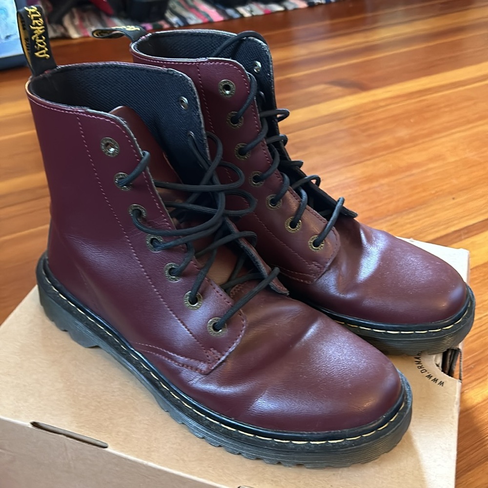 Dr. Martens red boots